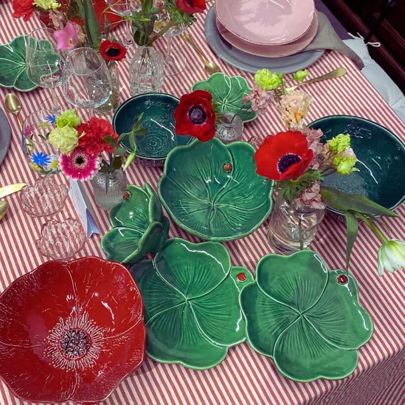 Piatto Quadrifoglio con coccinella di Virginia Casa