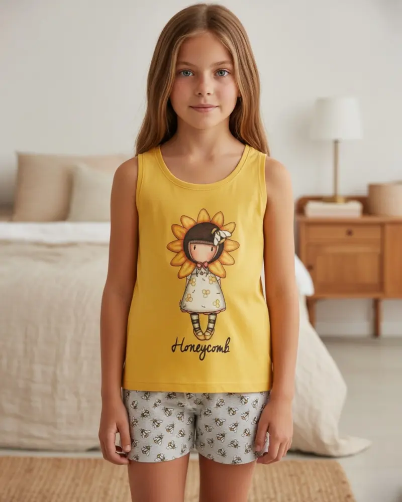 Pigiama bambina estivo Santoro Gorjuss in Cotone Art. 55634