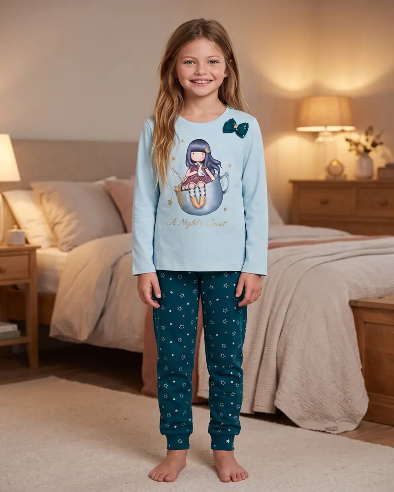Pigiama Bambina Santoro Gorjuss 63408 A Night’s Quest Caldo Cotone