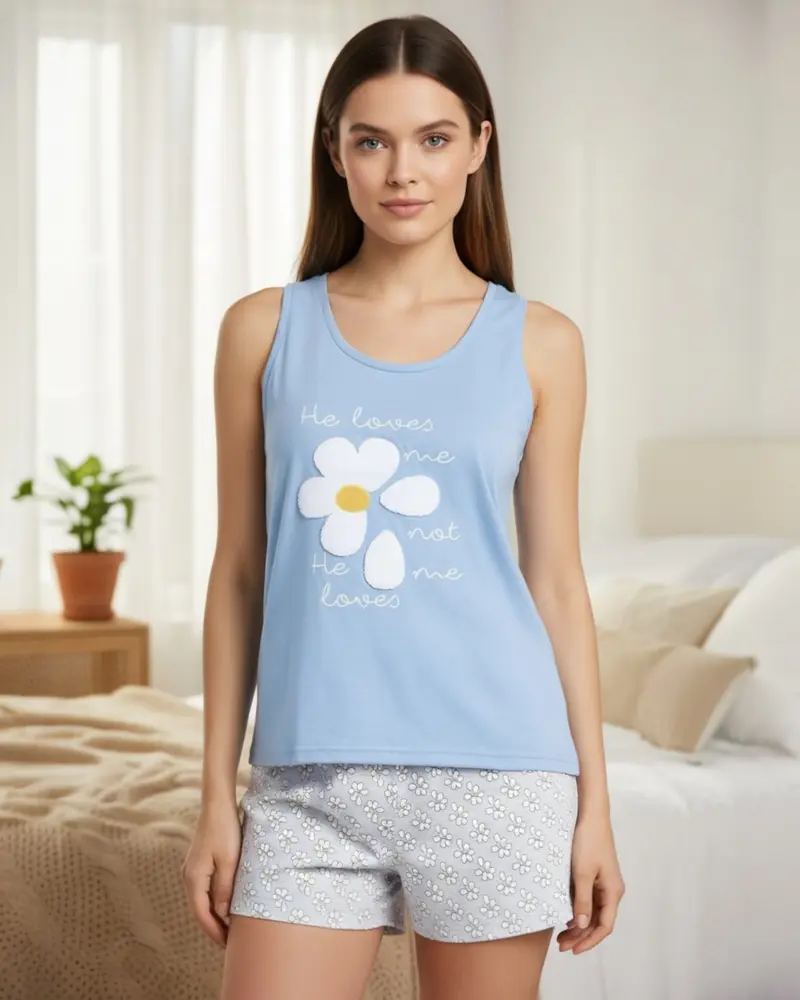 Pigiama donna primavera estate in cotone di Admas Art. 60111