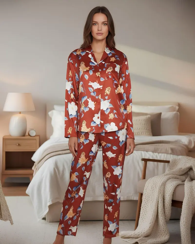 Pigiama donna primavera estate in raso di Admas Art. 55856