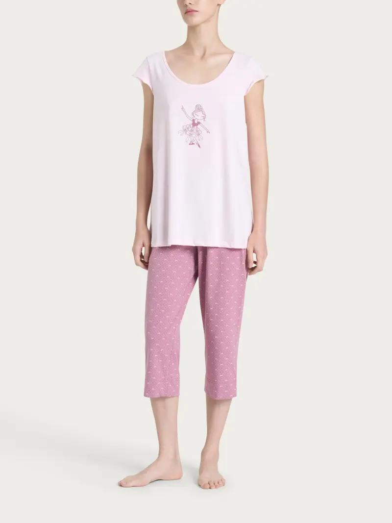 Pigiama Serafino Pinocchietto Donna Ragno DP44NB