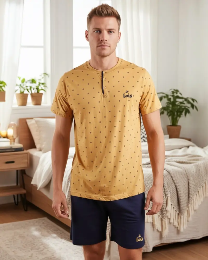 Pigiama uomo Lois estivo in cotone Mezze maniche Art. 55377