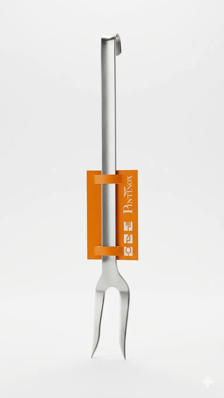 Pintinox Forchettone da Cucina Professionale 35 cm in Acciaio Inox 18/10 – Made in Italy – Alta Qualità per Alimenti