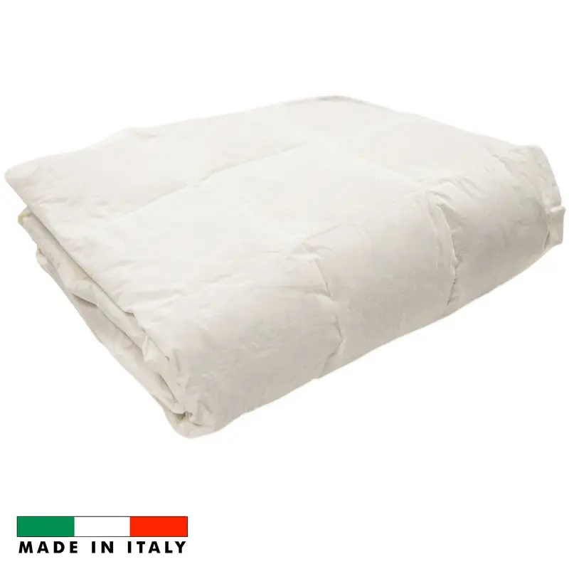 Piumino letto estivo Monte Bianco, 100% piuma d’oca (Leggero)