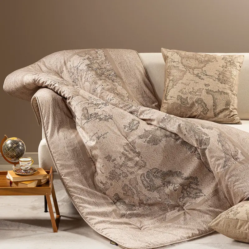 Plaid Alviero Martini Geo Country 130x170 in Raso di Cotone Trapuntato