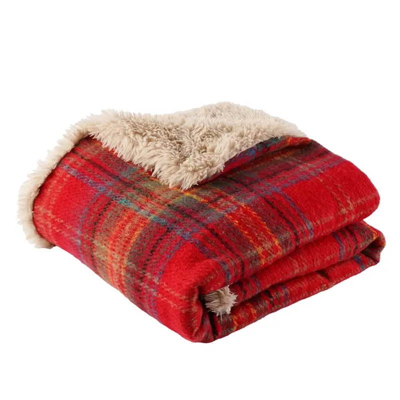 Plaid Tartan in Ecopelliccia 750gsm, 170x140cm