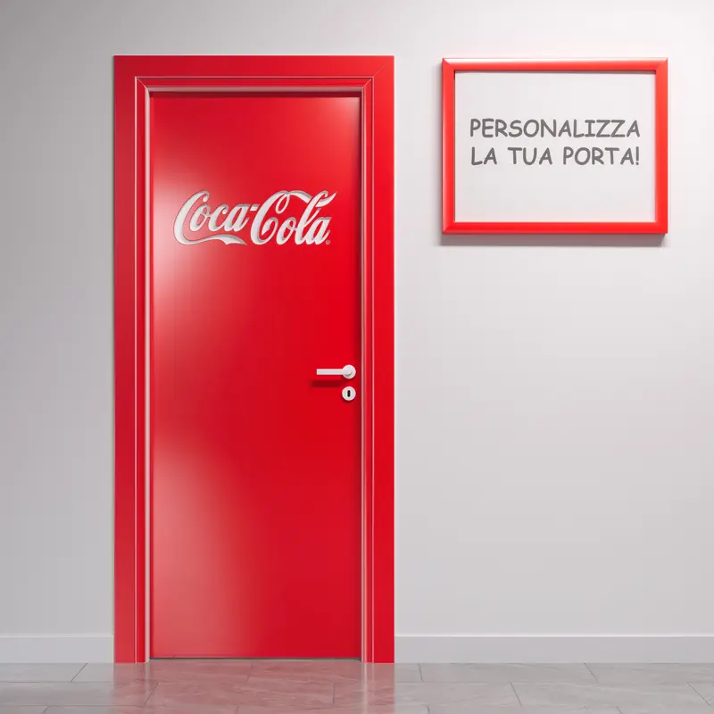 Porta a Battente Legno Pantografata con Disegno Personalizzato