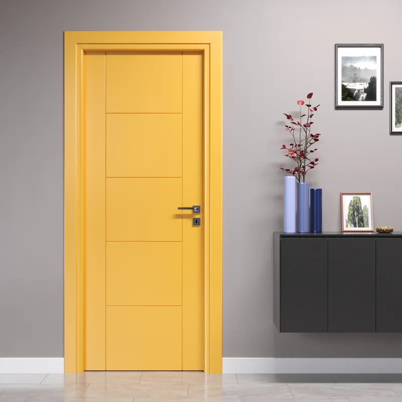 Porta Battente con Incisioni 4 Riquadri