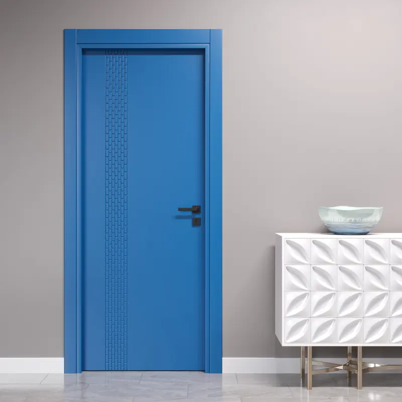 Porta Battente con Incisioni Vertical