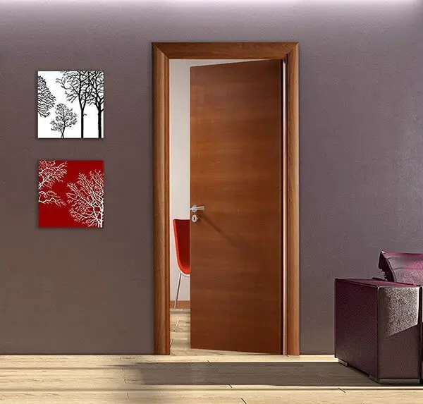 Porta Battente in Legno Tranciato Ciliegio