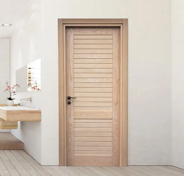 Porta Battente Legno Rovere Sbiancato