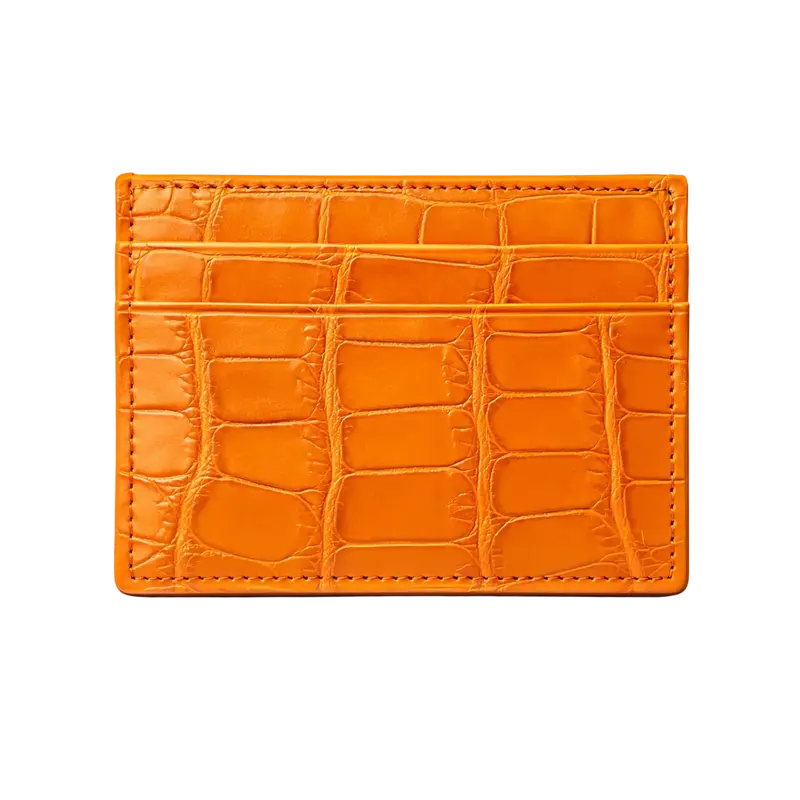 Porta carte piccolo in Alligatore