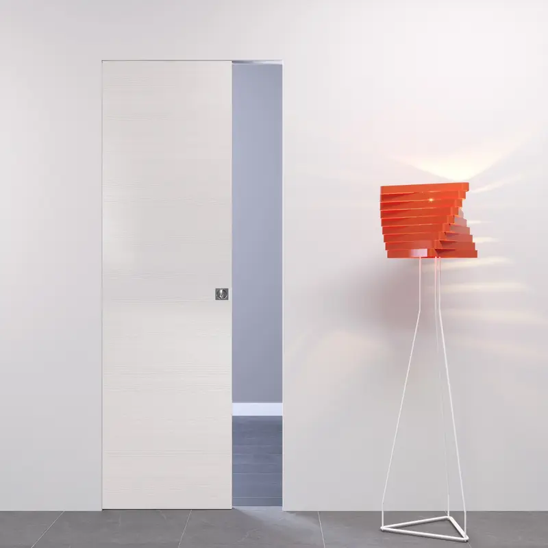 Porta Filomuro Scorrevole a Scomparsa Bianco Matrix