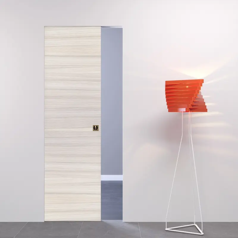 Porta Filomuro Scorrevole a Scomparsa Palissandro White