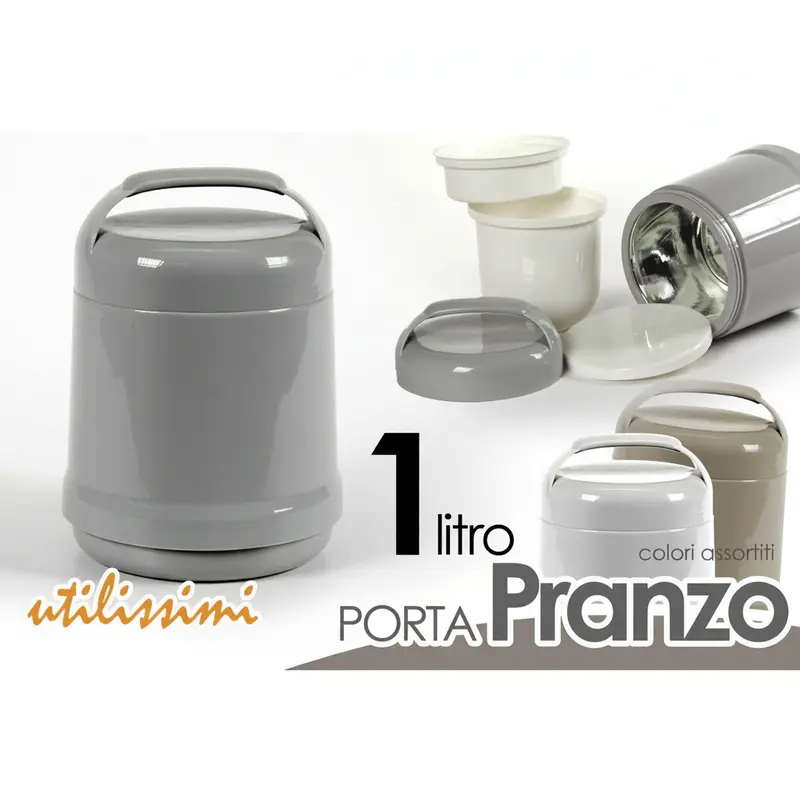 Porta Pranzo Termico Utilissimi 1 Litro - Design Compatto e Sostenibile