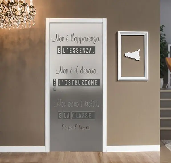 Porta Scorrevole a Scomparsa Vetro Personalizzabili