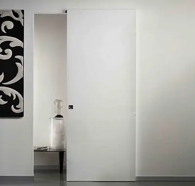 Porta Scorrevole Esterna con Binario Invisibile