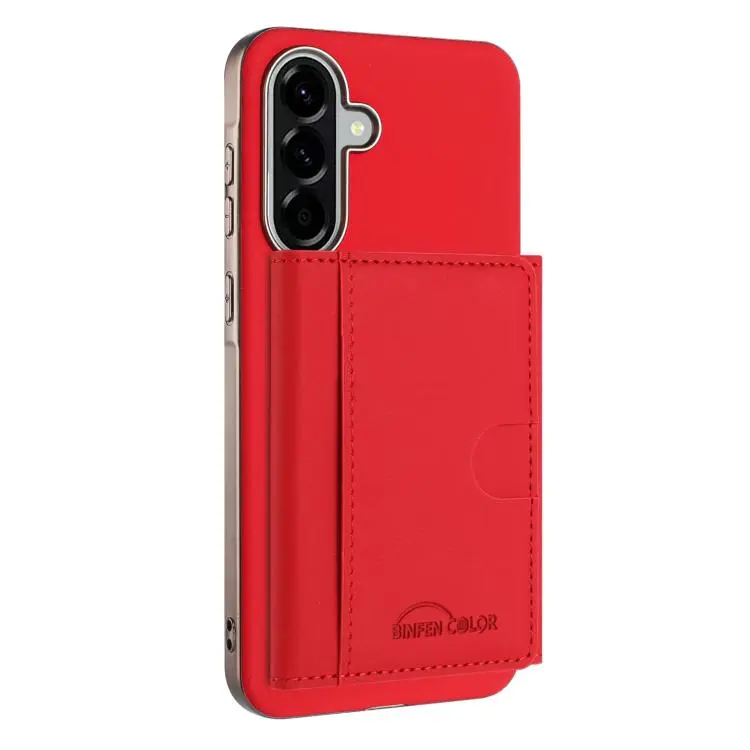 Portafoglio magnetico orizzontale a tinta unita con protezione RFID MagSafe per telefono., For Samsung Galaxy A25, For Samsung Galaxy A55