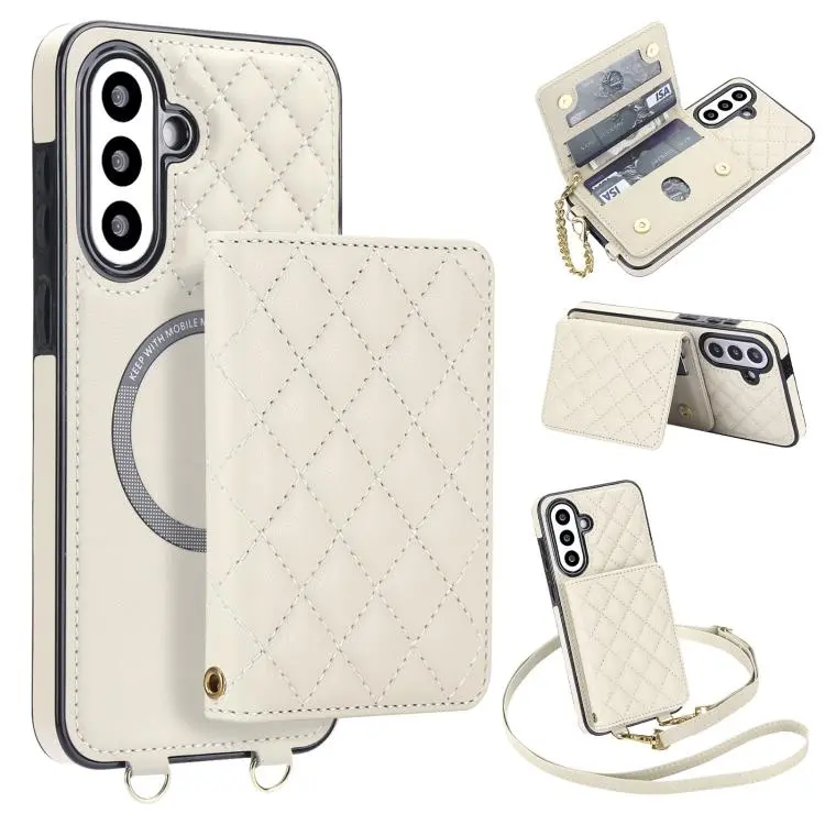 Portafoglio romboidale con custodia magnetica per Galaxy A36, A16, A15 e A55