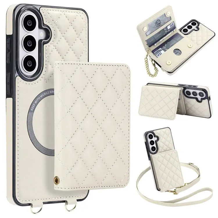 Portafoglio romboidale con custodia magnetica per Galaxy S26+, S26 Ultra, S26 e