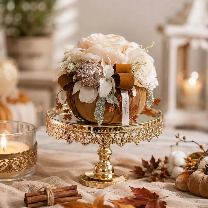 Pouf Autumn in Rose – Mata Creazioni