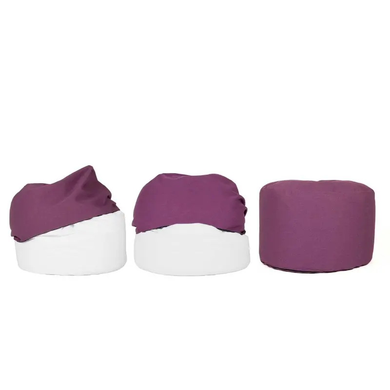 POUF COVER ZIP ROUND 60, Copri Pouf rotondo in Cotone con cerniera 60 x h 42