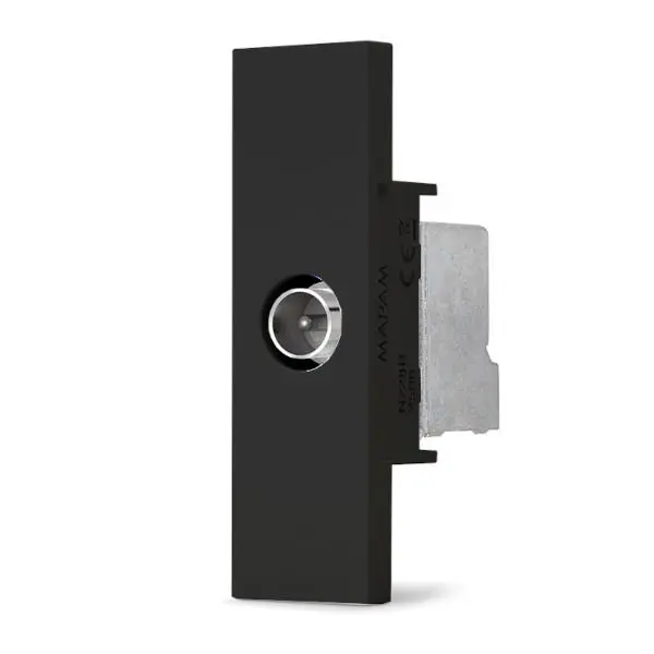 Presa TV derivata nera linea Zen da incasso