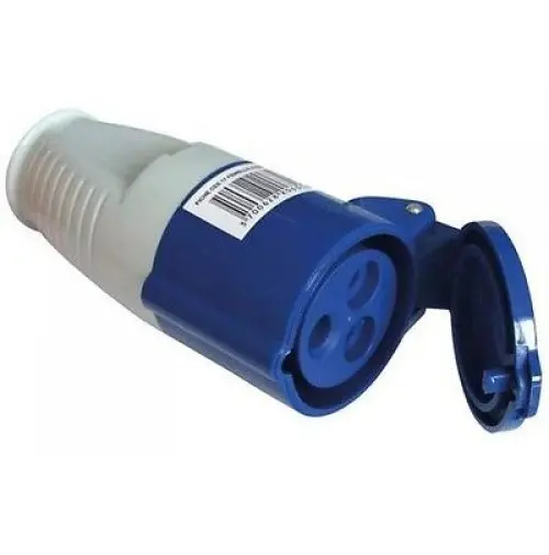 Presa volante industriale 220-250V IP44 3 poli 2P+T 32A