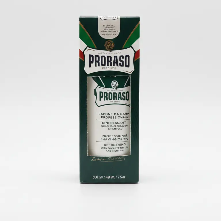 Proraso Sapone da Barba Professionale in Vescica 500ml – Linea Verde Eucalipto e Mentolo