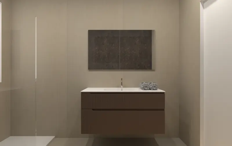 Puntotre Vertigo Evolution mobile lavabo 120x51cm con specchio e lampada