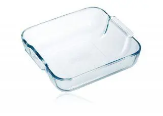 PYREX CLASSIC Pirofila Quadrata da Forno 2 Litri 25x21 cm – Tegame in Vetro Borosilicato Termoresistente ad Alto Shock Termico – Stampo per Cottura, Microonde e Freezer, Made in France