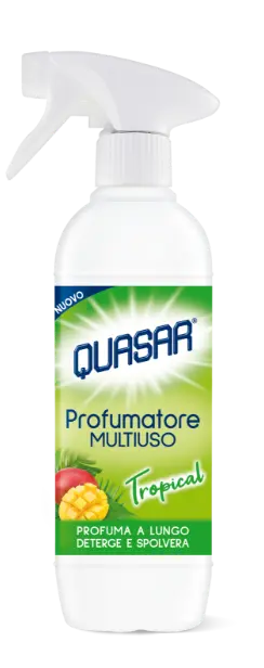 Quasar Profumatore Multiuso Spray 500ml | Azione Professionale 3 in 1