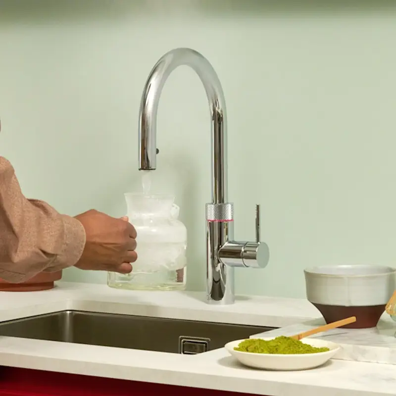 Quooker Flex Round rubinetto cucina multifunzione con doccetta estraibile
