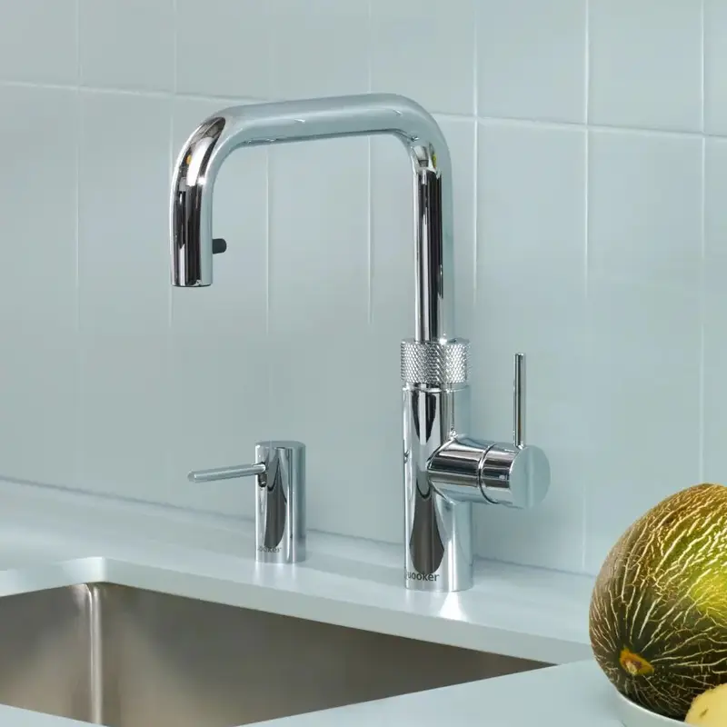 Quooker Flex Square rubinetto cucina multifunzione con doccetta estraibile