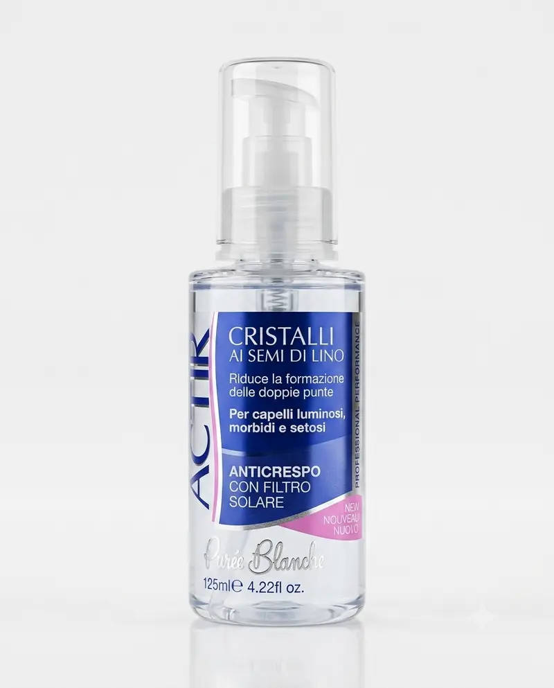 Renée Blanche Actir Cristalli Liquidi ai Semi di Lino (125 ml) – Trattamento Lucidante Anticrespo e Sigillante Doppie Punte con Filtro UV