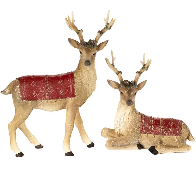 Renna Natalizia Glitterata Decorativa Maschio o Femmina – Goodwill, 34cm