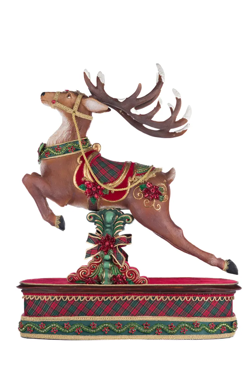 Renna Natalizia su Base Holiday Magic Edizione Limitata – Goodwill by Katherine's Collection, 62cm