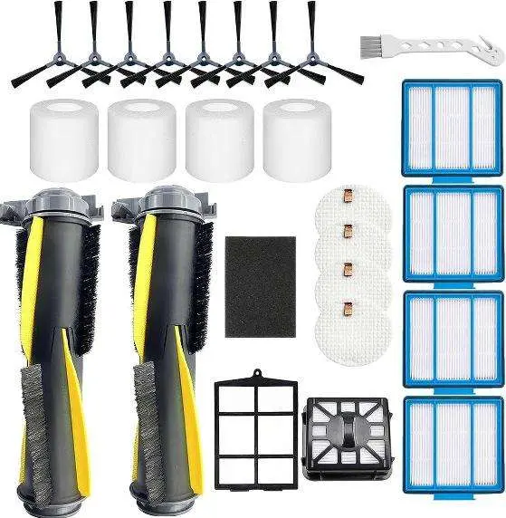 Replacement Parts Kit For Shark IQ Robot R101AE / RV1001AE Main Brushes Filters Side Brushes, 26 PCS/Set