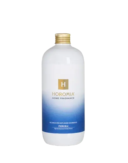 Ricarica per Diffusore a Bastoncini Fiori Blu – Linea Home Fragrance by Horomia, 500 ml