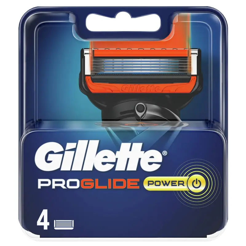 Ricariche Gillette ProGlide Power (4 Lame) | Rasatura Vibrazione & Comfort FlexBall | 5 Lame Profondezza