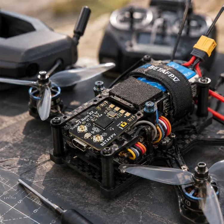 Ricevitore a doppia frequenza BETAFPV SuperX Nano ELRS Gemini Xross ELRS 2.4GHz + modulo 915M, SuperX