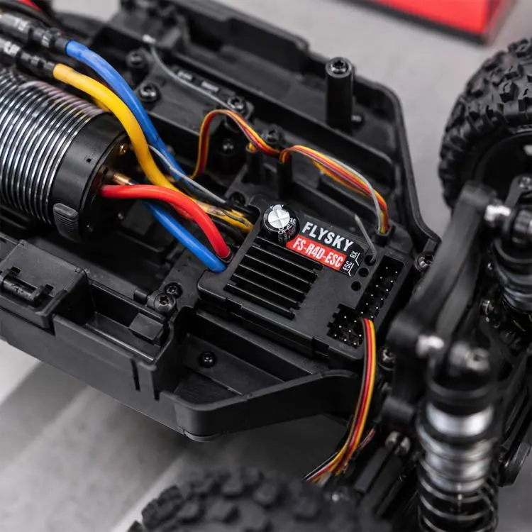 Ricevitore FlySky FS-R4D-ESC 2 in 1 a 2,4 GHz e 4 canali per radiocomando G7P / MG7, FS-R4D-ESC