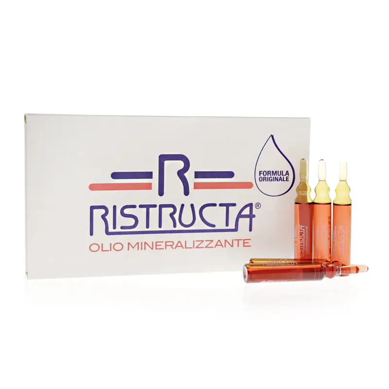 Ristructa Olio Mineralizzante Fiale 10x12ml | Per Capelli Danneggiati e Devitalizzati | Azione Ristrutturante