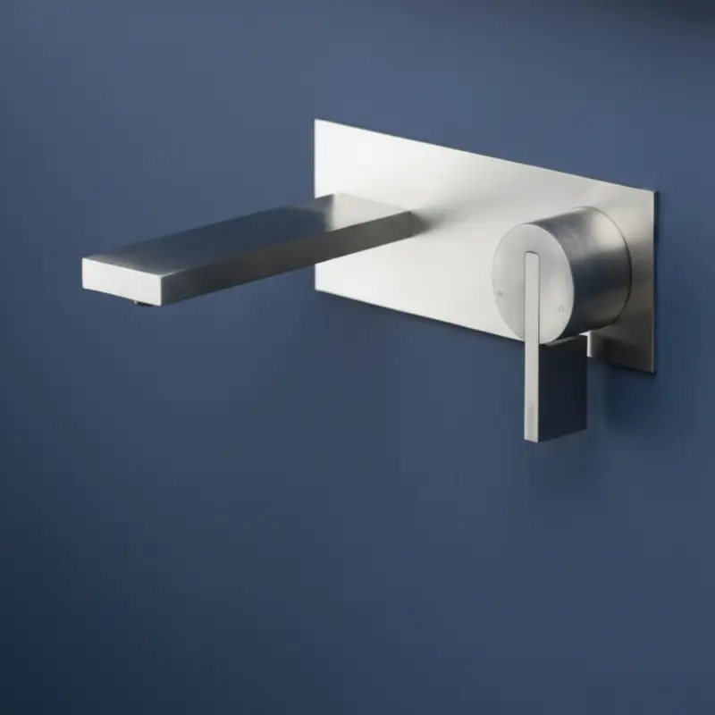 Ritmonio Dot316 rubinetto lavabo a parete in acciaio inox PR50AH102