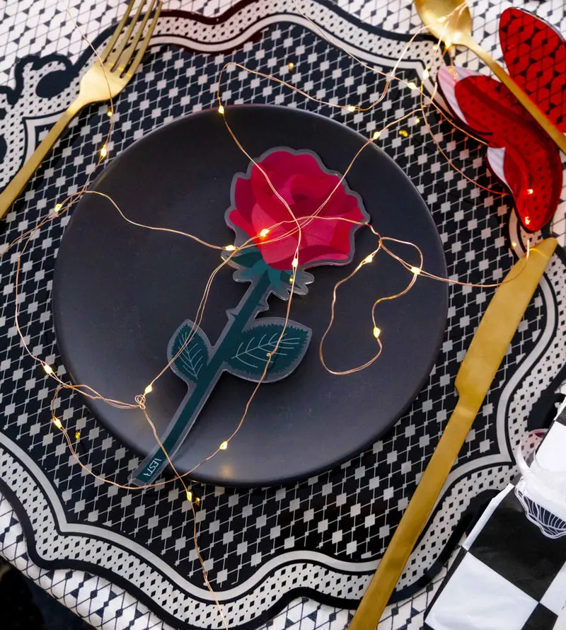 Rosa Rossa Vesta Special Moment in Plexiglas – Decorazione Elegante Made in Italy