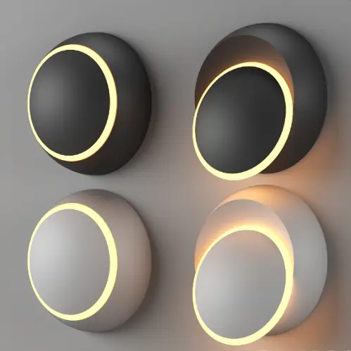 Rotating Round Wall Lights