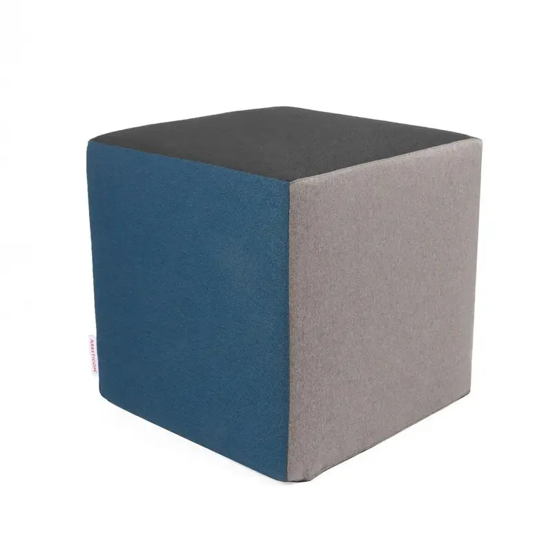 RUBIK, Pouf Cubo Poggiapiedi in Cotone 42x42