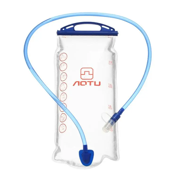 Sacca idrica AOTU AT6616 senza BPA, serbatoio d'acqua da 2 litri, a prova di perdite, ideale per escursionismo, corsa e ciclismo., AT6616