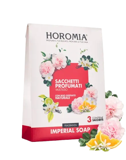 Sacchetti Profumati Multiuso Imperial Soap by Horomia, 3 pezzi